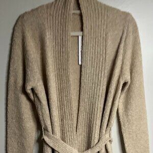 Soft Surroundings Dia Short Robe in Oatmeal Size S